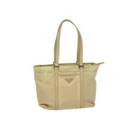 Pre-owned Nylon totes Prada Vintage , Beige , Dames