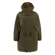 Groene Klassieke Hoodie met Trekkoord Baracuta , Green , Heren