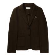 Wollen blazer met visgraatpatroon Circolo 1901 , Brown , Heren