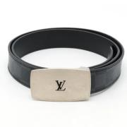 Pre-owned Canvas belts Louis Vuitton Vintage , Black , Heren