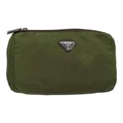 Pre-owned Nylon pouches Prada Vintage , Green , Dames