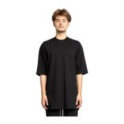 Zwarte Oversized Jumbo T-Shirt Rick Owens , Black , Heren