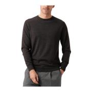 Bruine Crewneck Pullover Sweater Profuomo , Brown , Heren