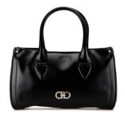 Pre-owned Leather handbags Salvatore Ferragamo Pre-owned , Black , Dam...