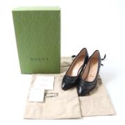 Pre-owned Leather heels Gucci Vintage , Black , Dames