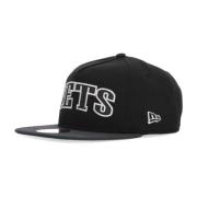 Brooklyn Nets Platte Klep Pet Zwart New Era , Black , Unisex