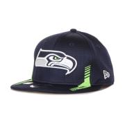 Seattle Seahawks Platte Klep Snapback Pet New Era , Blue , Unisex