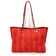 Pre-owned Canvas chanel-bags Chanel Vintage , Red , Dames