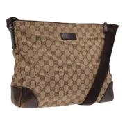 Pre-owned Canvas gucci-bags Gucci Vintage , Beige , Dames