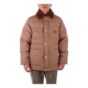 Voor Logo Ritsjas met Zakken Carhartt Wip , Brown , Heren