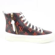 Pre-owned Canvas sneakers Louis Vuitton Vintage , Brown , Dames