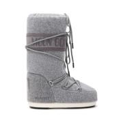 Grijze Platte Schoenen Moon Boot , Gray , Heren