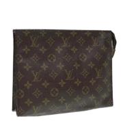 Pre-owned Canvas pouches Louis Vuitton Vintage , Brown , Dames