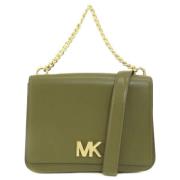 Pre-owned Leather shoulder-bags Michael Kors Pre-owned , Green , Dames