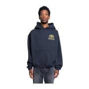 Vintage Zwarte Cresta Hoodie Rhude , Blue , Heren