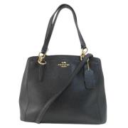 Pre-owned Leather shoulder-bags Coach Pre-owned , Black , Dames