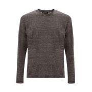 Grijze Wollen T-Shirt Corneliani , Gray , Heren