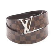 Pre-owned Canvas belts Louis Vuitton Vintage , Brown , Heren