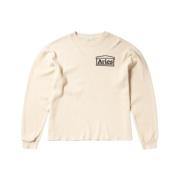 Wafel Longsleeve Tee in Ecru Aries , Beige , Heren