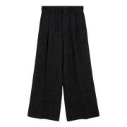 Baggy Loose Broek Dries Van Noten , Black , Heren