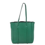 Pre-owned Leather totes Balenciaga Vintage , Green , Dames