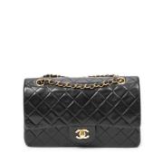 Pre-owned Leather chanel-bags Chanel Vintage , Black , Dames