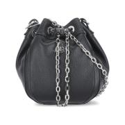 Zwarte Bucket Bag met Koordsluiting Vivienne Westwood , Black , Dames