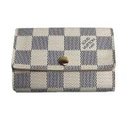 Pre-owned Canvas key-holders Louis Vuitton Vintage , White , Dames