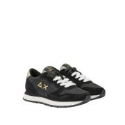 Ally Gold Silver Damessneakers Sun68 , Black , Dames