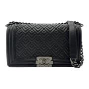 Pre-owned Leather shoulder-bags Chanel Vintage , Black , Dames