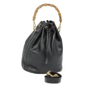 Pre-owned Leather gucci-bags Gucci Vintage , Black , Dames