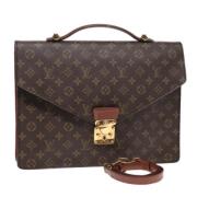 Pre-owned Canvas briefcases Louis Vuitton Vintage , Brown , Dames