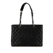 Pre-owned Leather shoulder-bags Chanel Vintage , Black , Dames