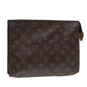 Pre-owned Canvas pouches Louis Vuitton Vintage , Brown , Dames