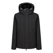 Korte Parka in Mat Polyester People of Shibuya , Black , Dames