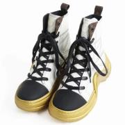 Pre-owned Canvas sneakers Louis Vuitton Vintage , White , Dames