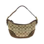 Pre-owned Canvas shoulder-bags Coach Pre-owned , Beige , Dames