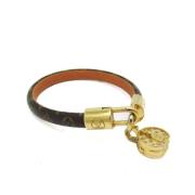 Pre-owned Canvas bracelets Louis Vuitton Vintage , Brown , Dames