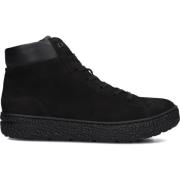 Zwarte Mid Sneakers voor Dames Hartjes , Black , Dames