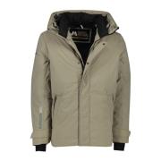 Charmante Khaki Winter Parka Jas Superdry , Green , Heren