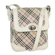 Pre-owned Canvas shoulder-bags Burberry Vintage , Beige , Dames