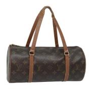 Pre-owned Canvas handbags Louis Vuitton Vintage , Brown , Dames