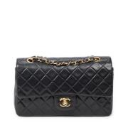 Pre-owned Leather chanel-bags Chanel Vintage , Black , Dames