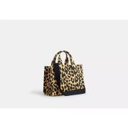 Leopard Canvas Cargo Tote Coach , Brown , Dames