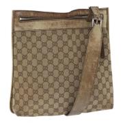 Pre-owned Canvas gucci-bags Gucci Vintage , Beige , Dames