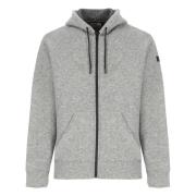 Grijze Hoodie met Rits Saint Barth , Gray , Heren