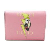 Pre-owned Leather wallets Gucci Vintage , Pink , Dames