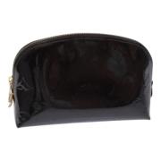 Pre-owned Leather pouches Louis Vuitton Vintage , Black , Dames