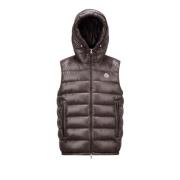 Bruine Barant donsvest Buitenkleding Moncler , Brown , Heren