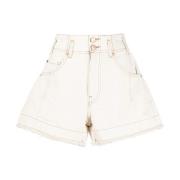 Witte Katoenen Casual Shorts Ulla Johnson , White , Dames